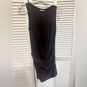 Meshki Bexley Draped Mini Dress - Rich Brown